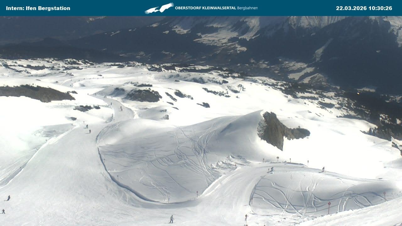 Archived image Webcam Top Station Hahnenköpfle - Ifenbergbahn