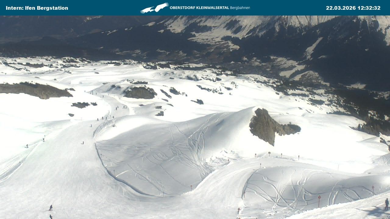 Archived image Webcam Top Station Hahnenköpfle - Ifenbergbahn