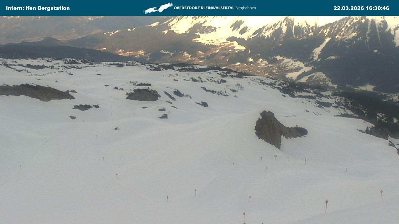 Archived image Webcam Top Station Hahnenköpfle - Ifenbergbahn