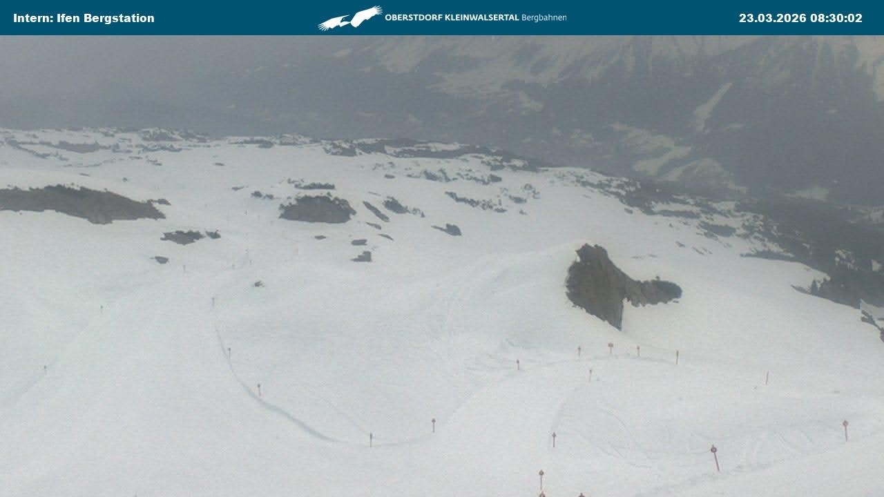 Archived image Webcam Top Station Hahnenköpfle - Ifenbergbahn