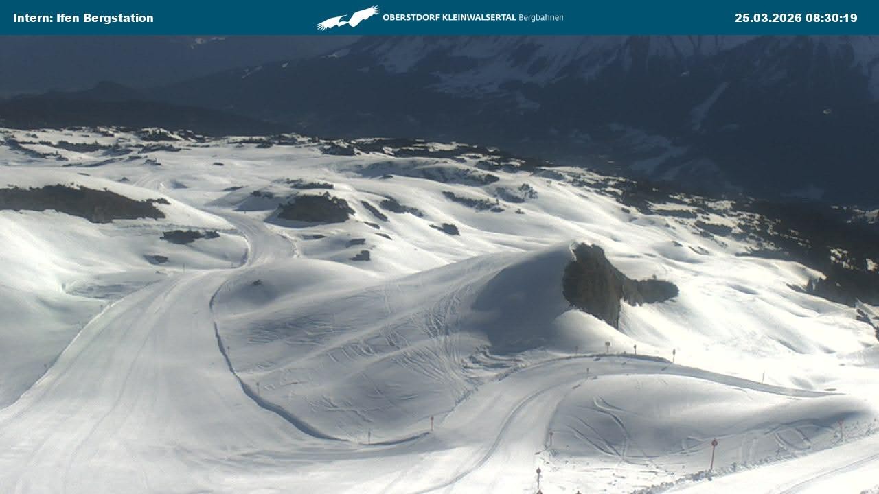 Archiv Foto Webcam Kleinwalsertal Ifenbergbahn - Station Hahnenköpfle