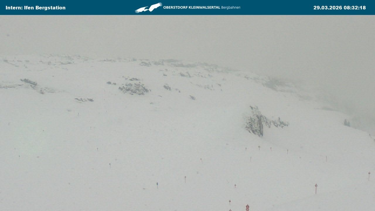 Archived image Webcam Top Station Hahnenköpfle - Ifenbergbahn