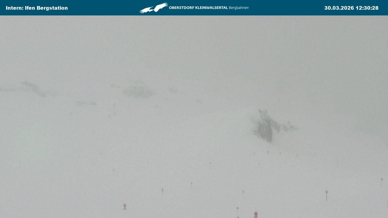 Archiv Foto Webcam Kleinwalsertal Ifenbergbahn - Station Hahnenköpfle