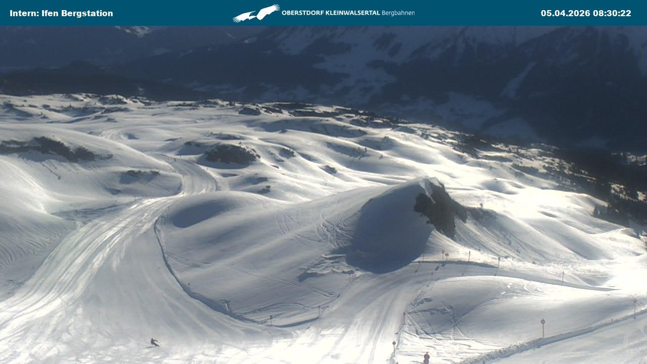 Archiv Foto Webcam Kleinwalsertal Ifenbergbahn - Station Hahnenköpfle