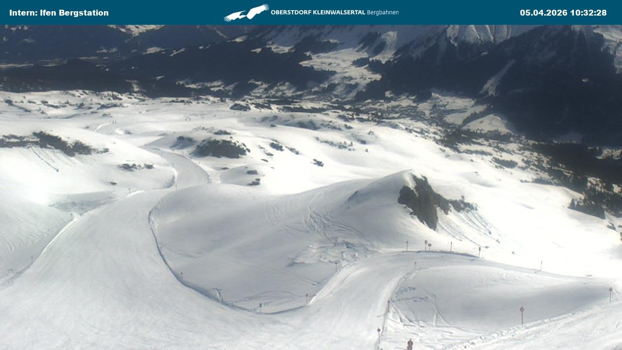 Archiv Foto Webcam Kleinwalsertal Ifenbergbahn - Station Hahnenköpfle