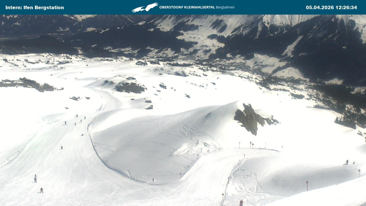 Archiv Foto Webcam Kleinwalsertal Ifenbergbahn - Station Hahnenköpfle