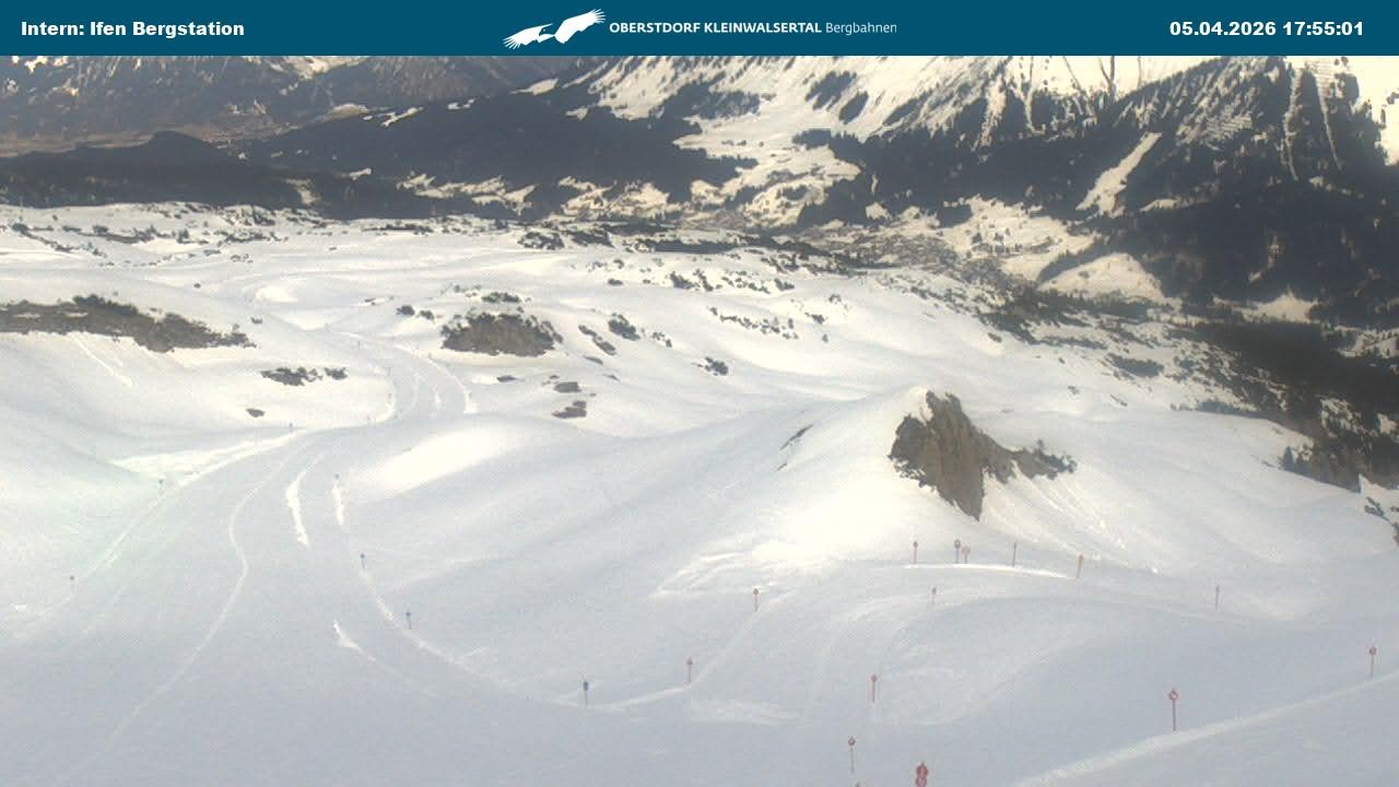 Archiv Foto Webcam Kleinwalsertal Ifenbergbahn - Station Hahnenköpfle