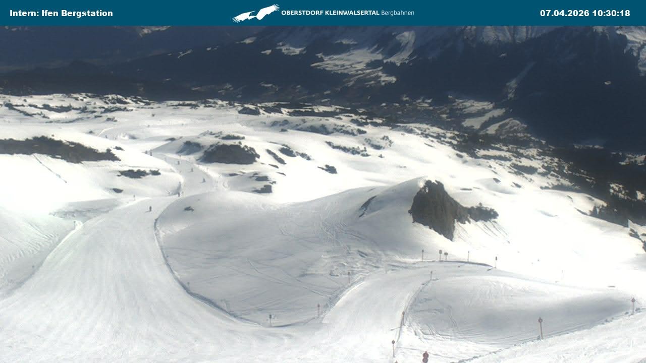 Archived image Webcam Top Station Hahnenköpfle - Ifenbergbahn