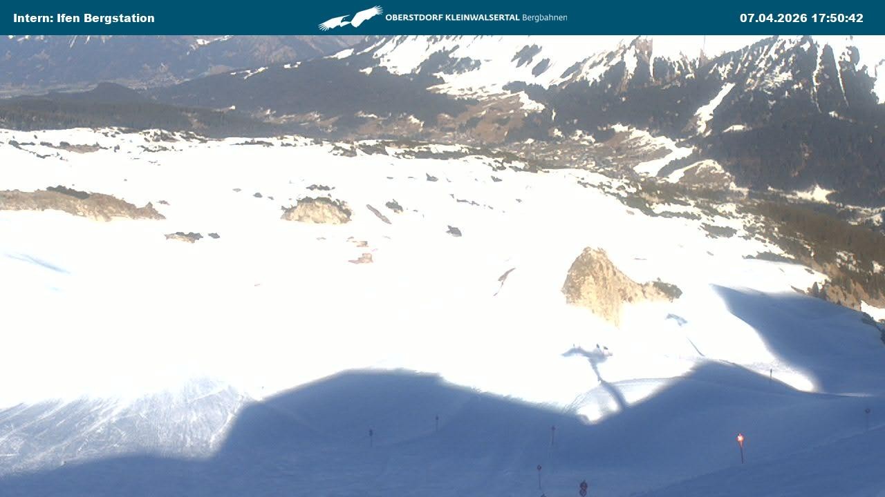 Archiv Foto Webcam Kleinwalsertal Ifenbergbahn - Station Hahnenköpfle