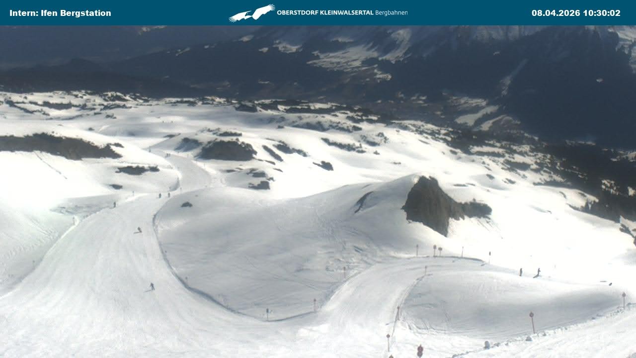 Archived image Webcam Top Station Hahnenköpfle - Ifenbergbahn