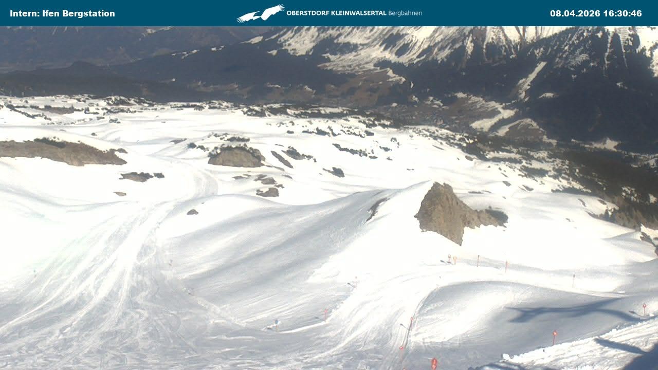 Archived image Webcam Top Station Hahnenköpfle - Ifenbergbahn