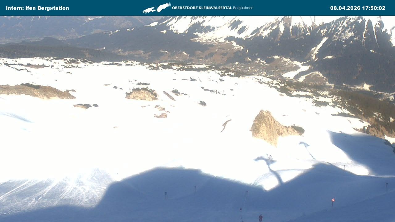 Archived image Webcam Top Station Hahnenköpfle - Ifenbergbahn