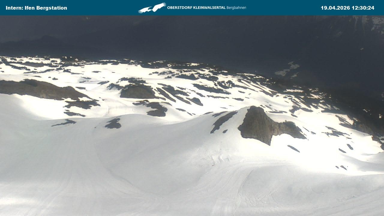 Archiv Foto Webcam Kleinwalsertal Ifenbergbahn - Station Hahnenköpfle