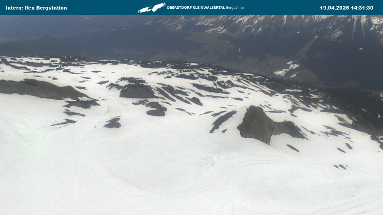 Archiv Foto Webcam Kleinwalsertal Ifenbergbahn - Station Hahnenköpfle