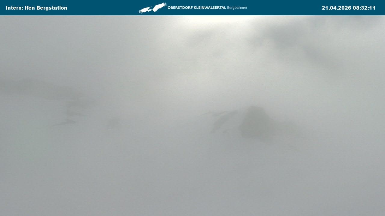 Archiv Foto Webcam Kleinwalsertal Ifenbergbahn - Station Hahnenköpfle