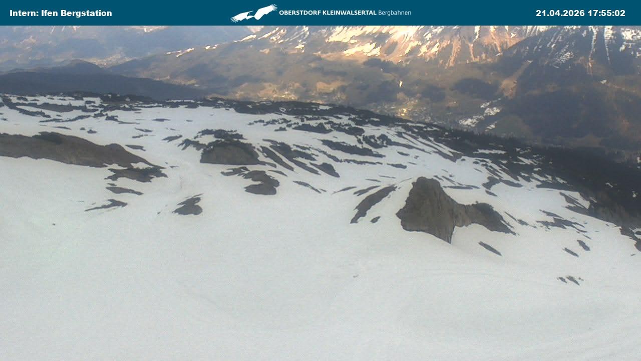 Archiv Foto Webcam Kleinwalsertal Ifenbergbahn - Station Hahnenköpfle