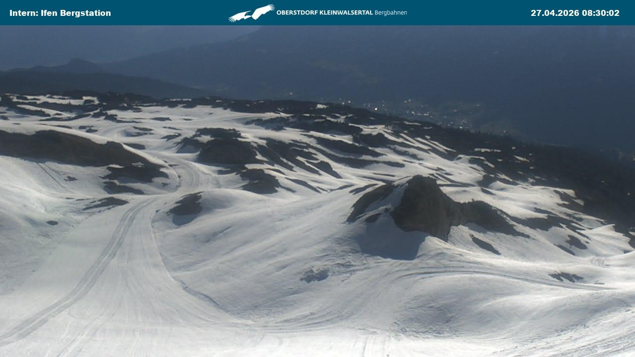 Archiv Foto Webcam Kleinwalsertal Ifenbergbahn - Station Hahnenköpfle