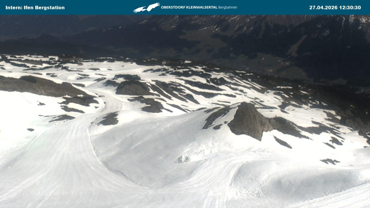 Archiv Foto Webcam Kleinwalsertal Ifenbergbahn - Station Hahnenköpfle