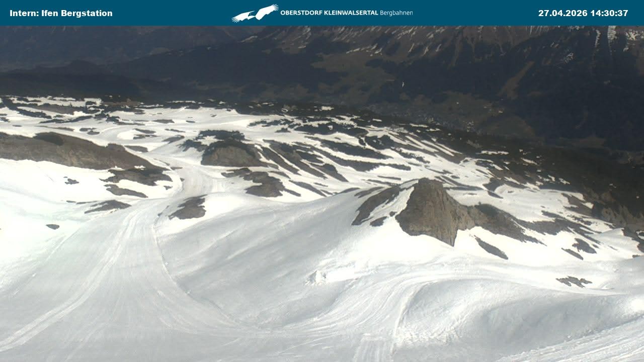 Archiv Foto Webcam Kleinwalsertal Ifenbergbahn - Station Hahnenköpfle