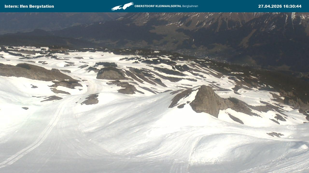 Archiv Foto Webcam Kleinwalsertal Ifenbergbahn - Station Hahnenköpfle