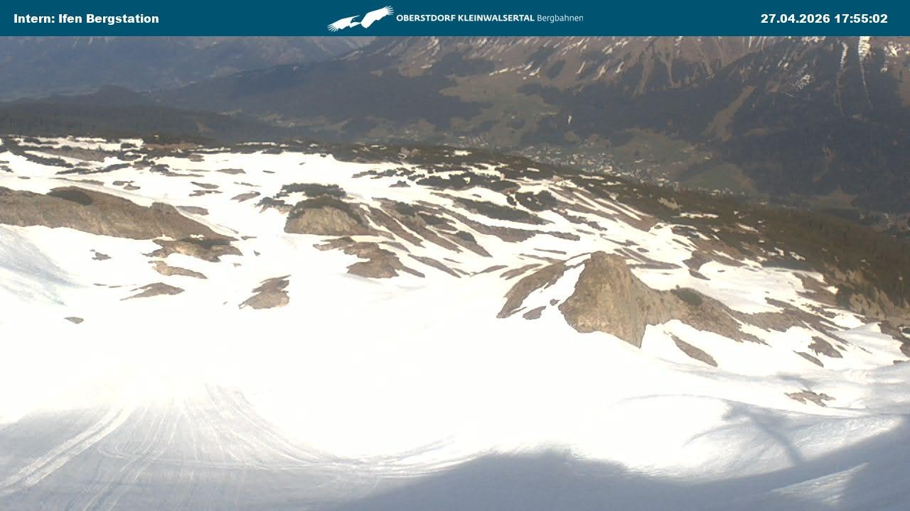 Archiv Foto Webcam Kleinwalsertal Ifenbergbahn - Station Hahnenköpfle