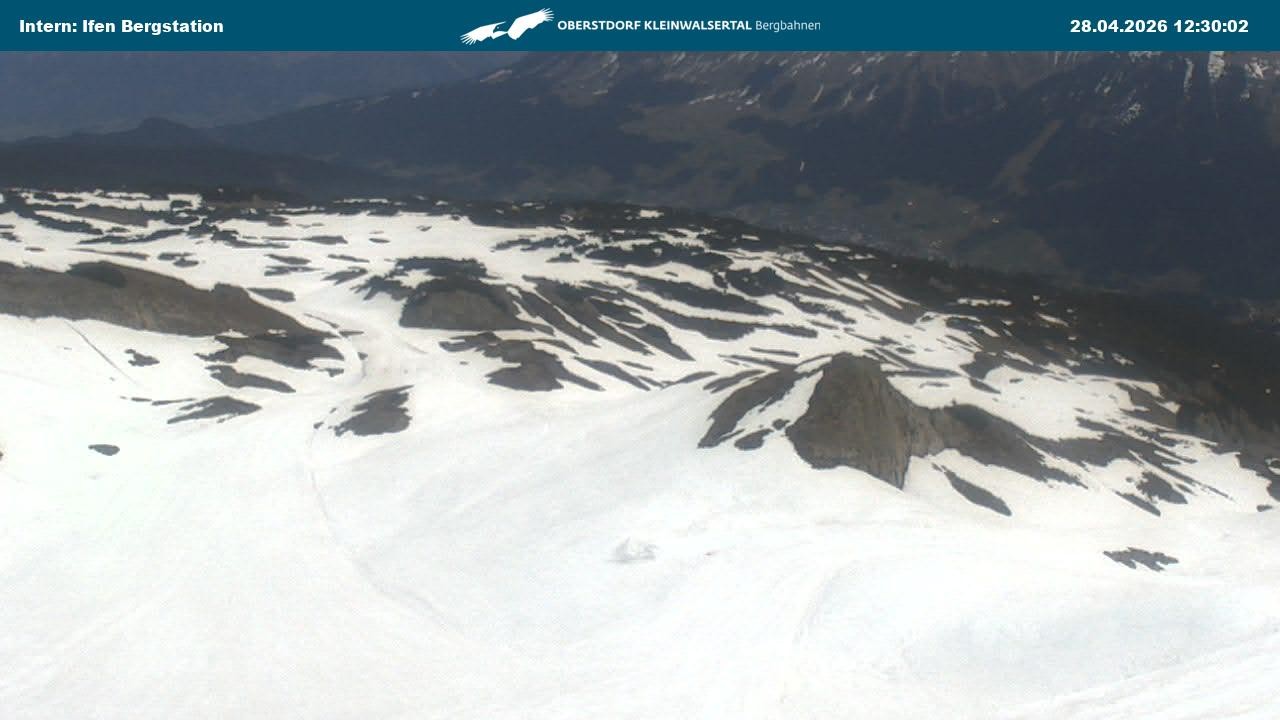 Archiv Foto Webcam Kleinwalsertal Ifenbergbahn - Station Hahnenköpfle