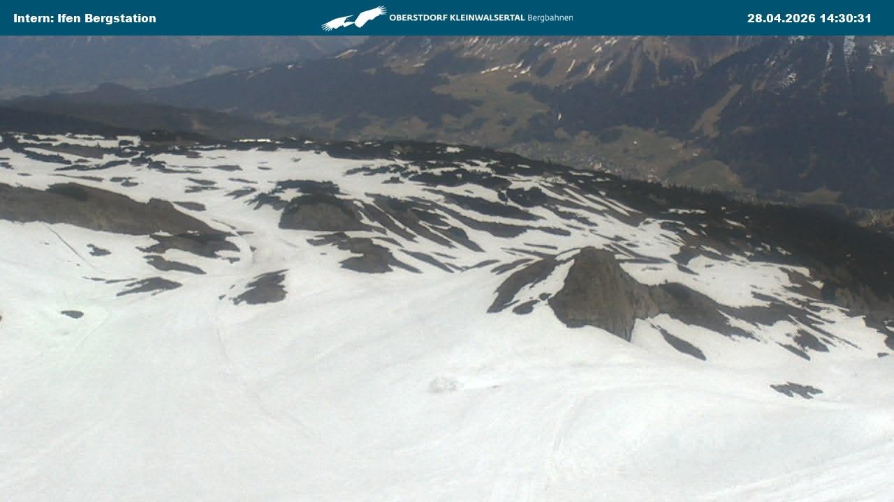 Archiv Foto Webcam Kleinwalsertal Ifenbergbahn - Station Hahnenköpfle