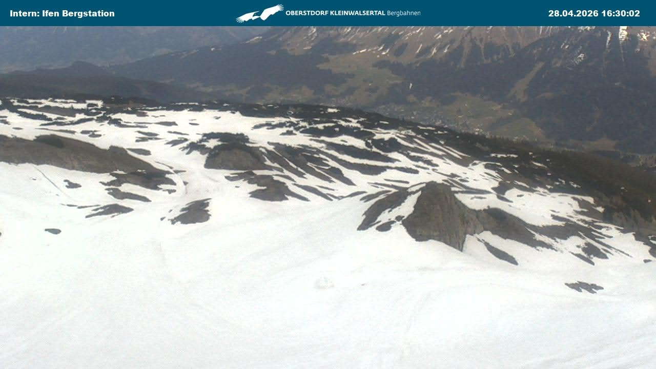 Archiv Foto Webcam Kleinwalsertal Ifenbergbahn - Station Hahnenköpfle