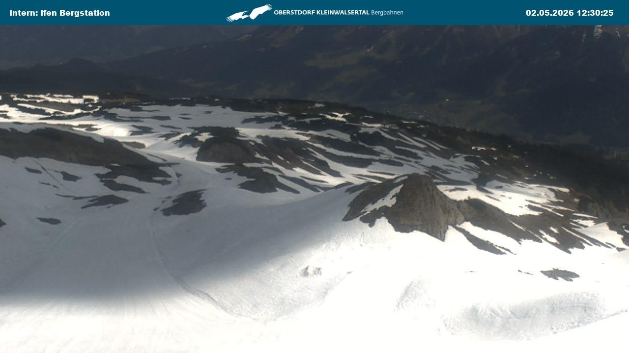 Archiv Foto Webcam Kleinwalsertal Ifenbergbahn - Station Hahnenköpfle