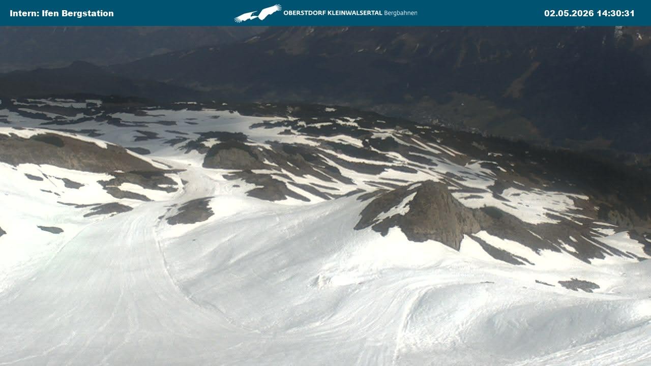 Archiv Foto Webcam Kleinwalsertal Ifenbergbahn - Station Hahnenköpfle