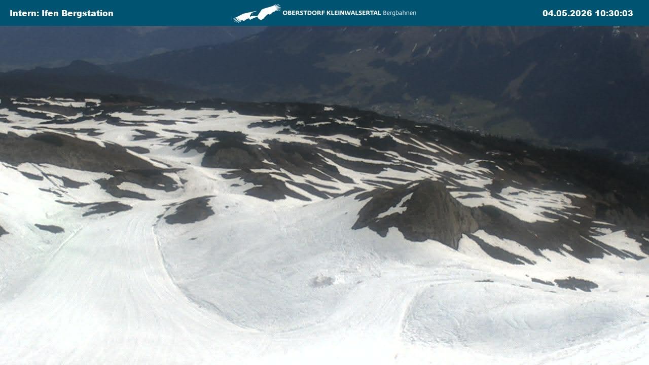 Archiv Foto Webcam Kleinwalsertal Ifenbergbahn - Station Hahnenköpfle