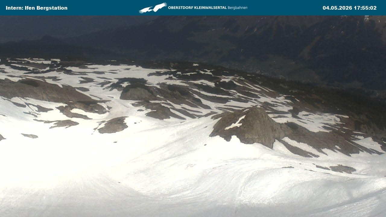 Archiv Foto Webcam Kleinwalsertal Ifenbergbahn - Station Hahnenköpfle