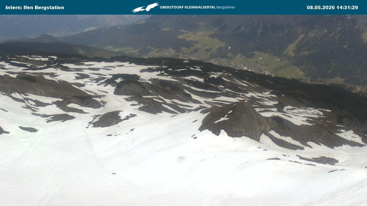 Archiv Foto Webcam Kleinwalsertal Ifenbergbahn - Station Hahnenköpfle