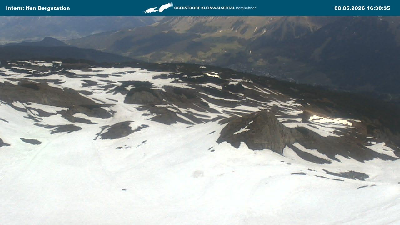 Archiv Foto Webcam Kleinwalsertal Ifenbergbahn - Station Hahnenköpfle