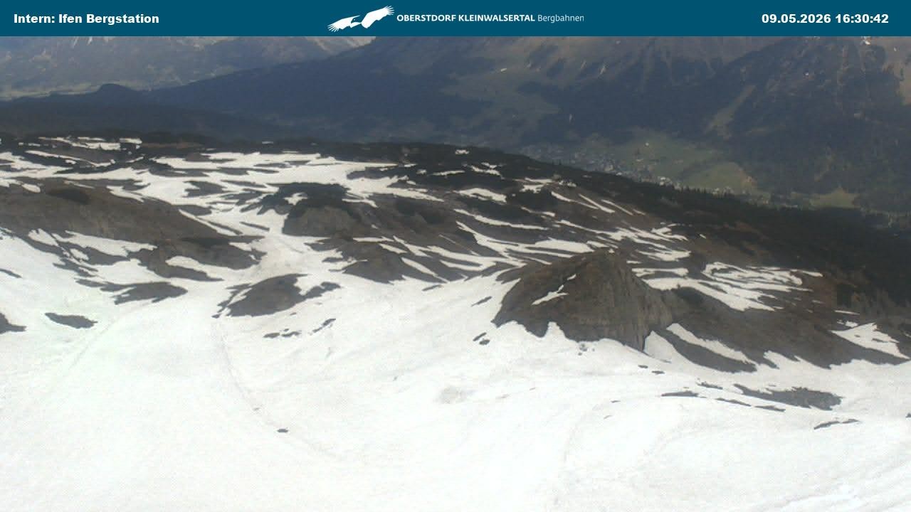 Archiv Foto Webcam Kleinwalsertal Ifenbergbahn - Station Hahnenköpfle