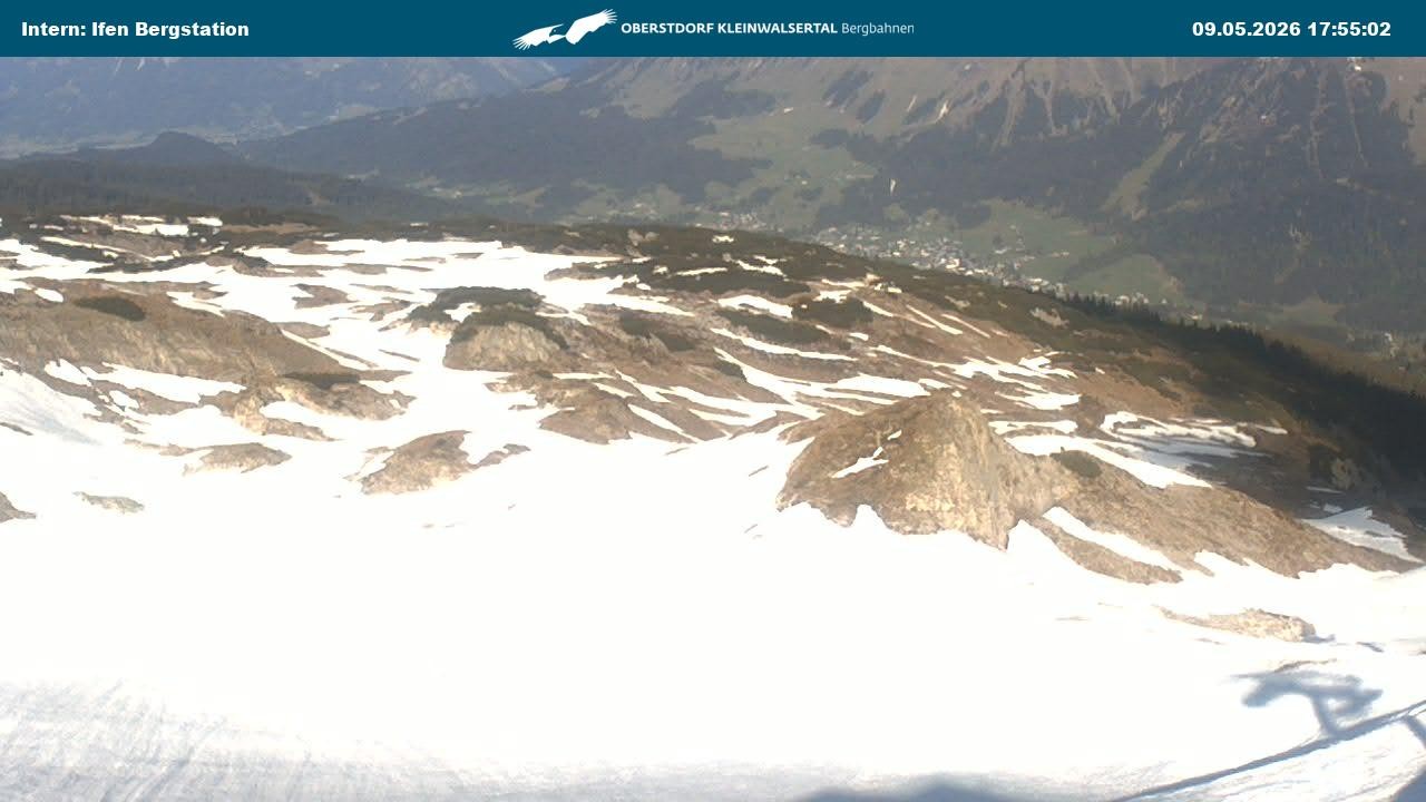 Archiv Foto Webcam Kleinwalsertal Ifenbergbahn - Station Hahnenköpfle