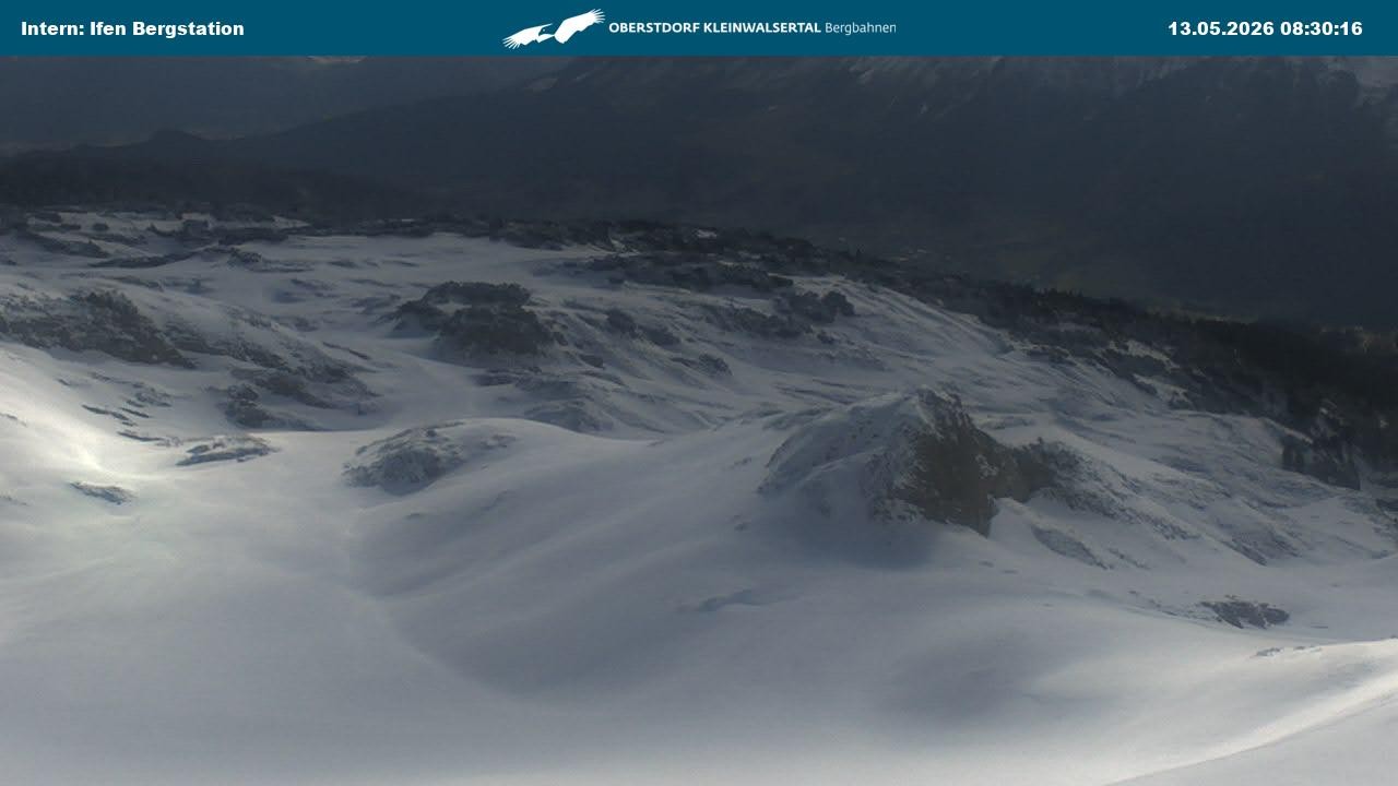 Archiv Foto Webcam Kleinwalsertal Ifenbergbahn - Station Hahnenköpfle