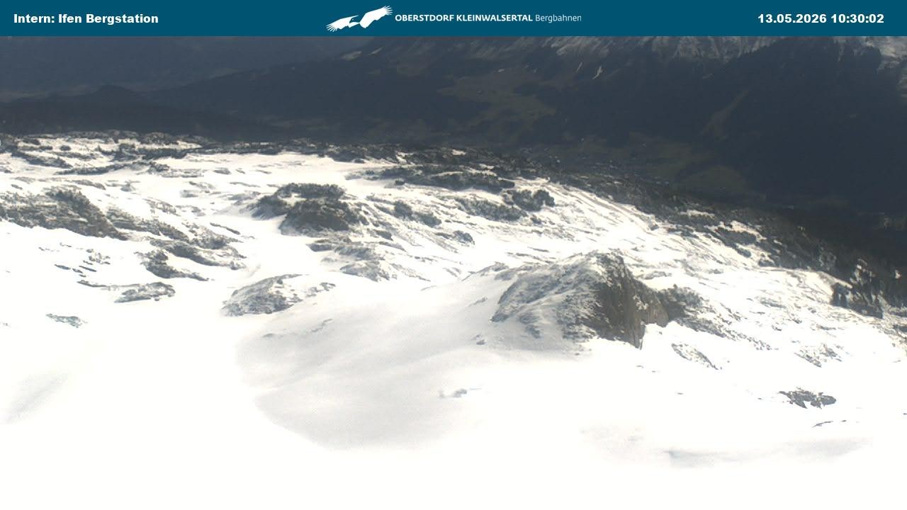 Archiv Foto Webcam Kleinwalsertal Ifenbergbahn - Station Hahnenköpfle