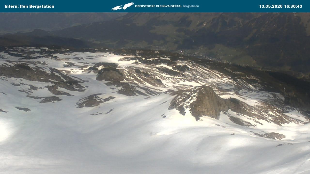 Archiv Foto Webcam Kleinwalsertal Ifenbergbahn - Station Hahnenköpfle