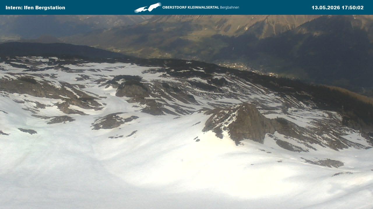 Archiv Foto Webcam Kleinwalsertal Ifenbergbahn - Station Hahnenköpfle