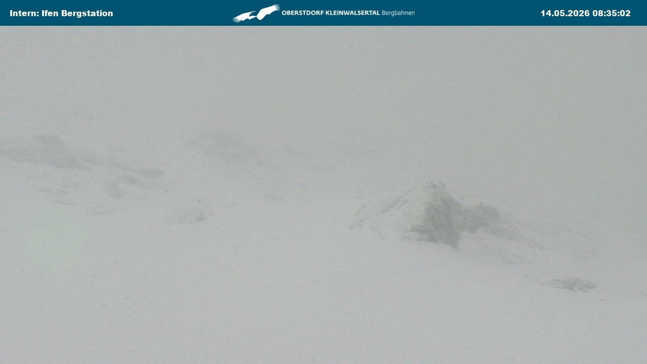 Archiv Foto Webcam Kleinwalsertal Ifenbergbahn - Station Hahnenköpfle