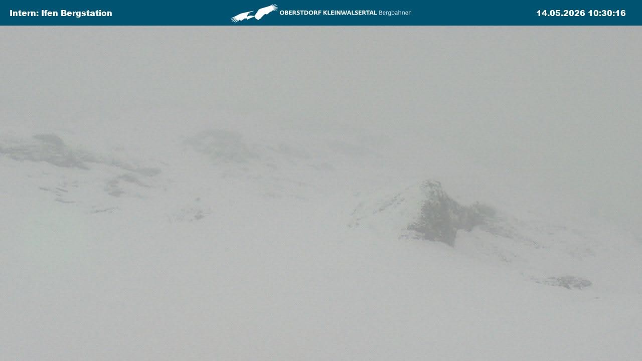 Archiv Foto Webcam Kleinwalsertal Ifenbergbahn - Station Hahnenköpfle