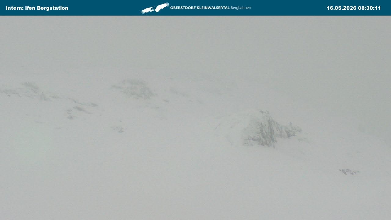 Archiv Foto Webcam Kleinwalsertal Ifenbergbahn - Station Hahnenköpfle