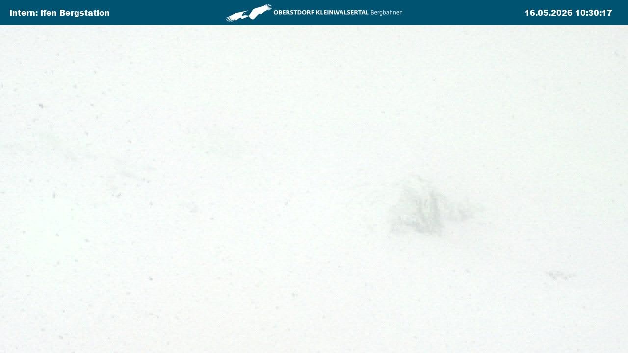 Archiv Foto Webcam Kleinwalsertal Ifenbergbahn - Station Hahnenköpfle