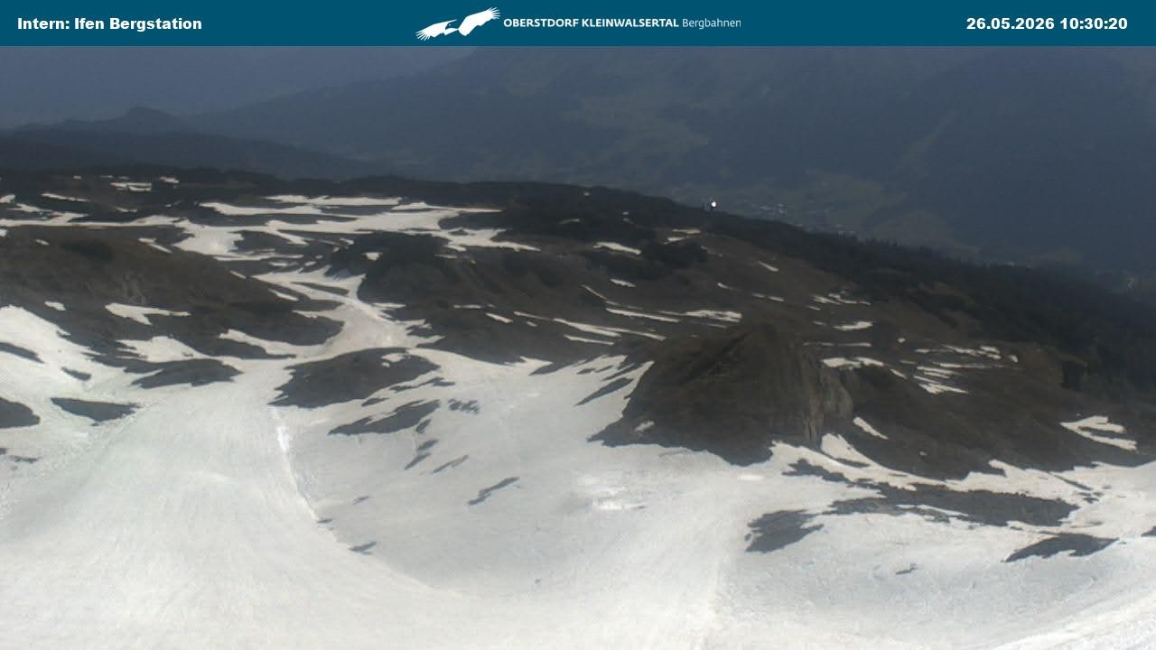 Archiv Foto Webcam Kleinwalsertal Ifenbergbahn - Station Hahnenköpfle