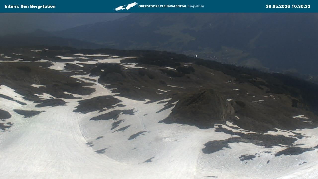 Archiv Foto Webcam Kleinwalsertal Ifenbergbahn - Station Hahnenköpfle