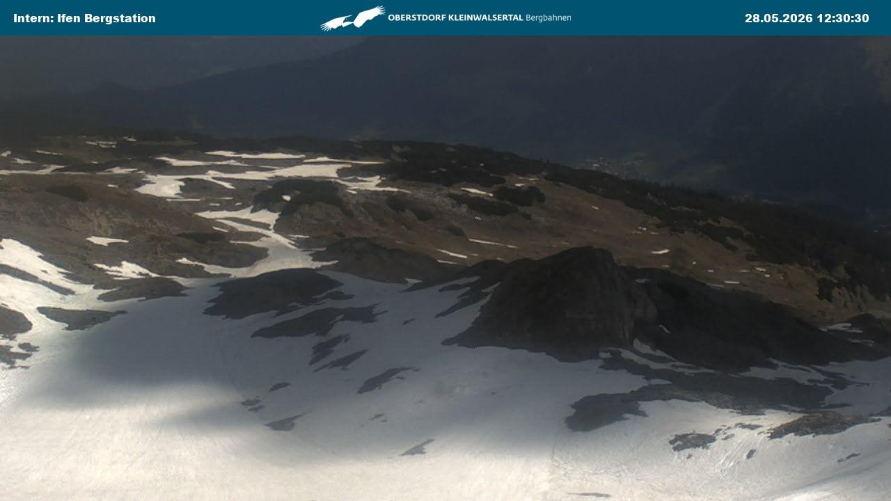Archiv Foto Webcam Kleinwalsertal Ifenbergbahn - Station Hahnenköpfle