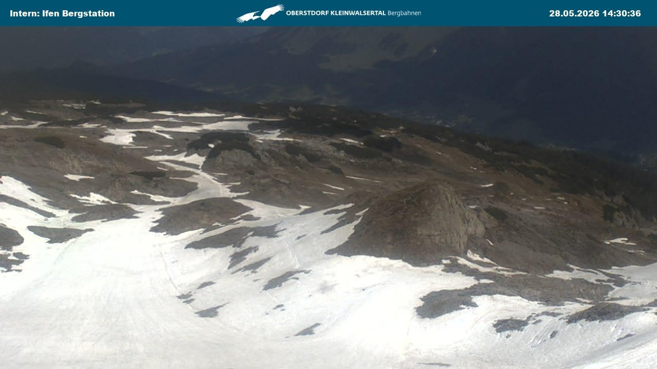Archiv Foto Webcam Kleinwalsertal Ifenbergbahn - Station Hahnenköpfle