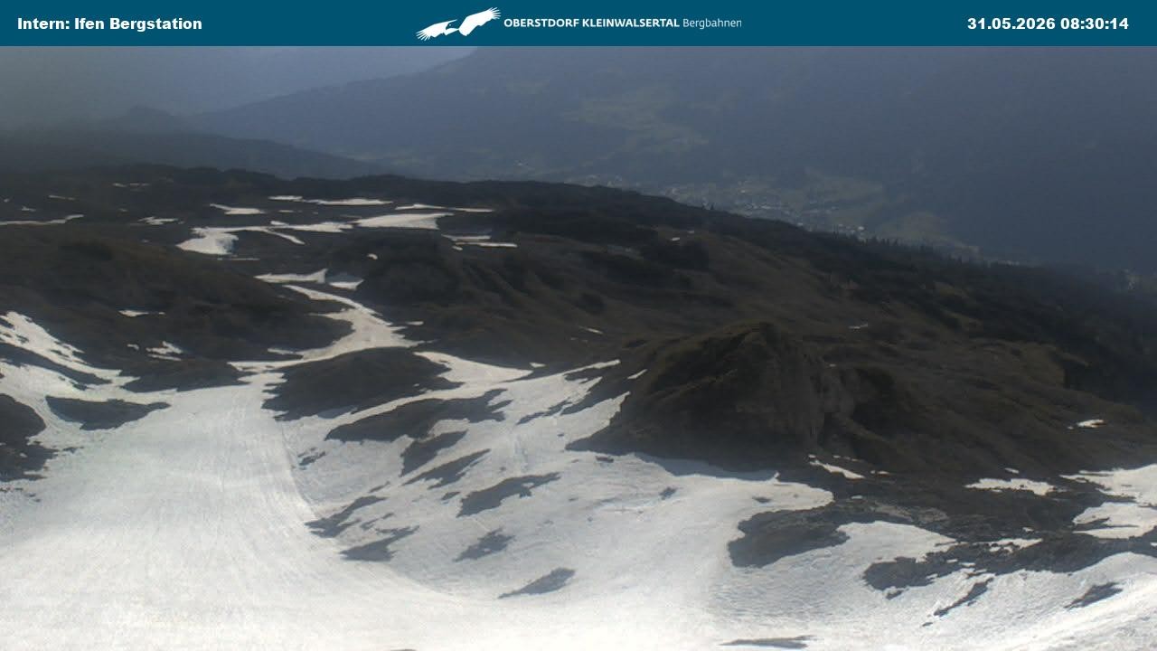 Archiv Foto Webcam Kleinwalsertal Ifenbergbahn - Station Hahnenköpfle