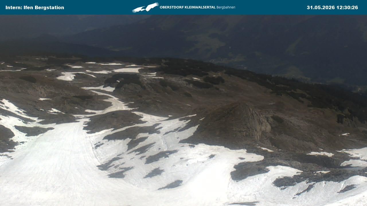 Archiv Foto Webcam Kleinwalsertal Ifenbergbahn - Station Hahnenköpfle